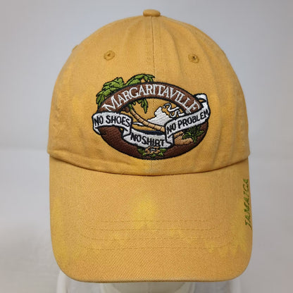 Margaritaville Yellow Baseball Cap One Size Jamaica Embroidered Adjustable Hat