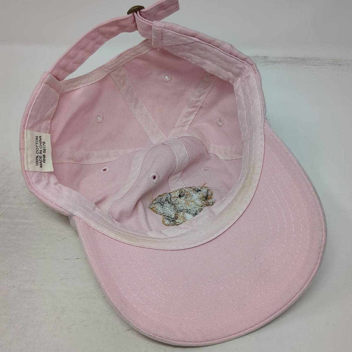 Pink Baseball Cap One Size Idaho Brittany Club Dog Slideback Adjustable Hat