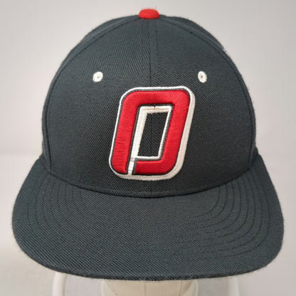 Nike Baseball Cap Gray M Dri-Fit Perforated Storm Logo Athletic Performance Hat
