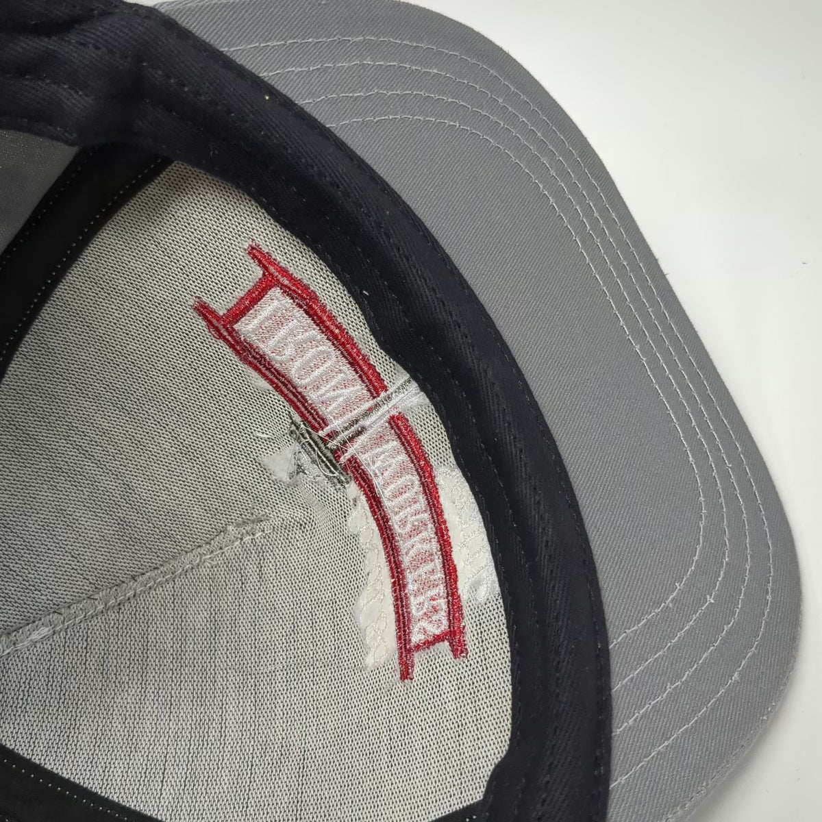 Unionwear 5 Panel Gray One Size Snapback Hat Seattle Iron Workers Local 86 USA