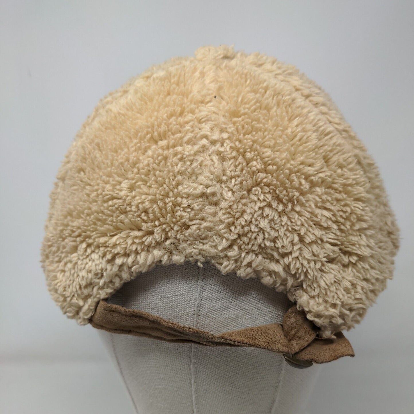 Unbranded Slideback Fleece Hat Tan OSFM Adjustable 6 Panel Blank