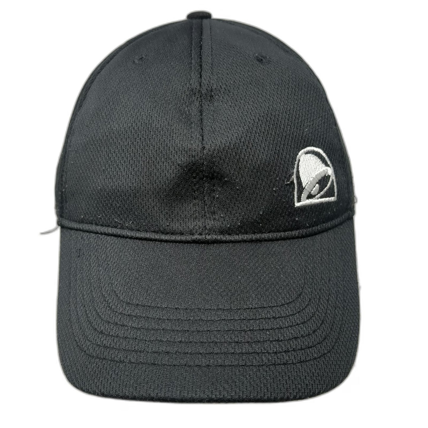 Taco Bell Snapback Black One Size Structured Embroidered Logo Mesh Texture hat