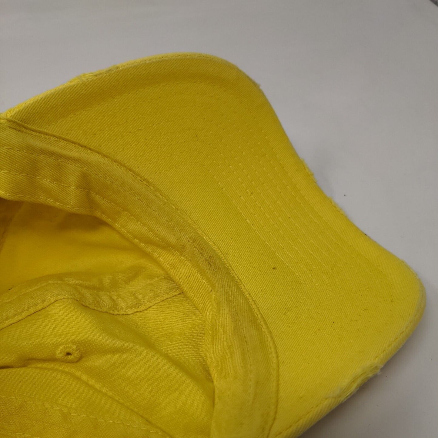 KB ETHOS Vintage Slideback Hat Yellow One Size Adjustable 6 Panel Blank