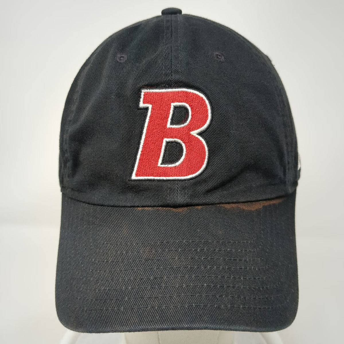 Nike Baseball Cap Black OSFM Letter B Embroidered Slideback Hat Cotton Swoosh