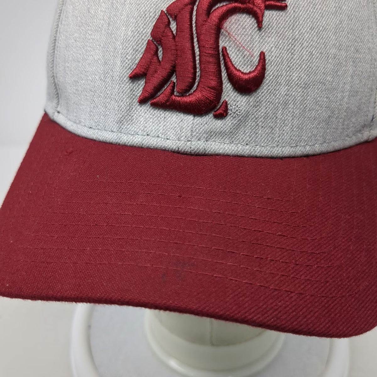 Washington State Cougars NCAA New Era Gray Red One Size 9FORTY Strapback Hat