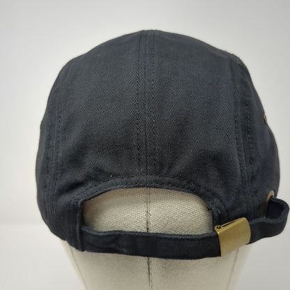 Elegan 5 Panel Black One Size Barley Creek Distillery Leather Patch Poconos Hat