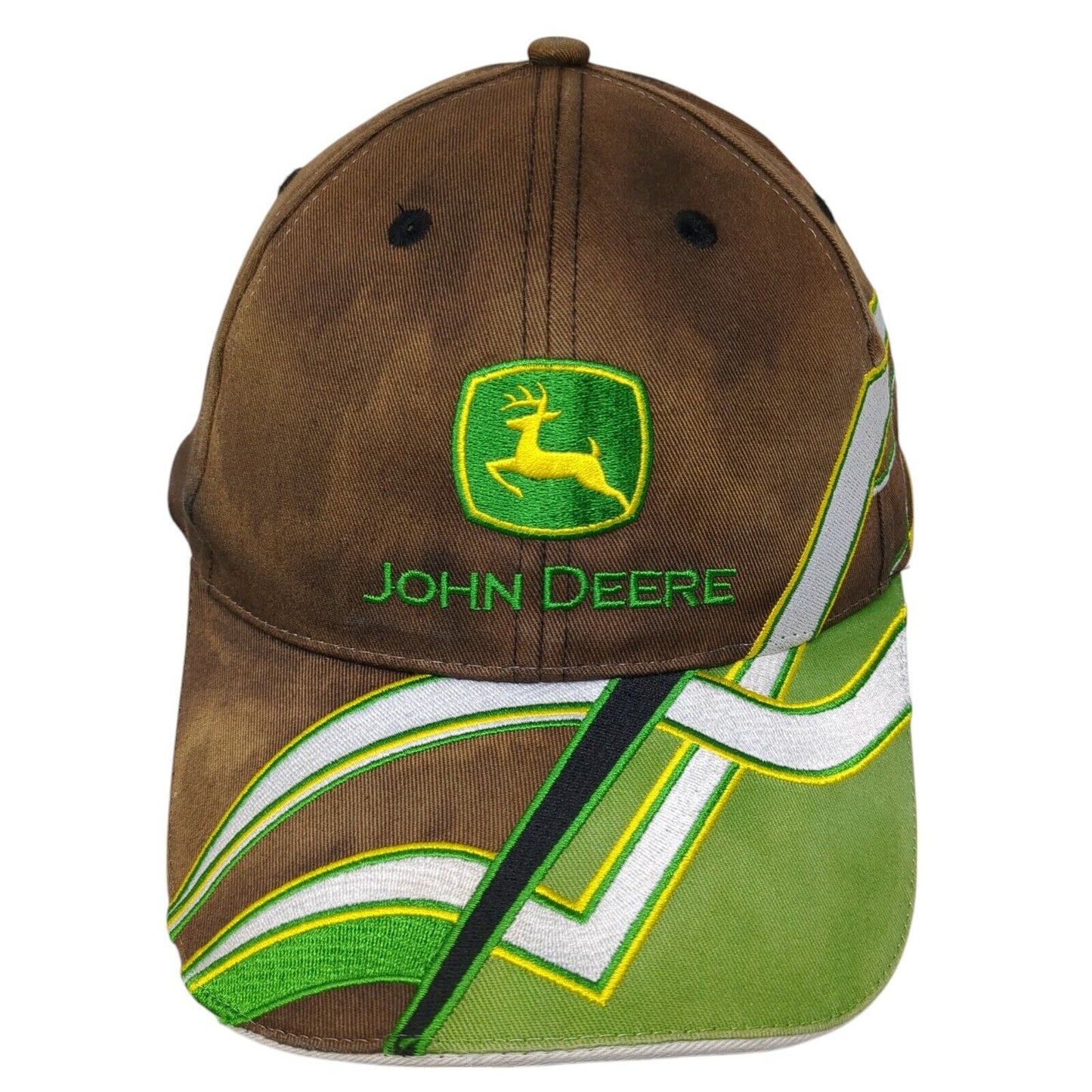 John Deere Strapback Hat Multicolor One Size Embroidered K-Products