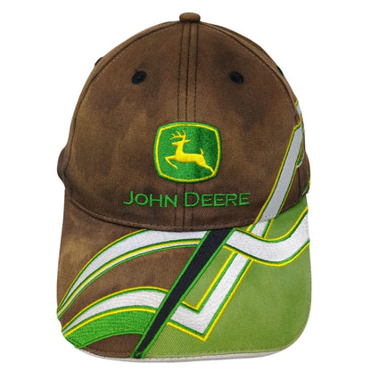 John Deere Strapback Hat Multicolor One Size Embroidered K-Products