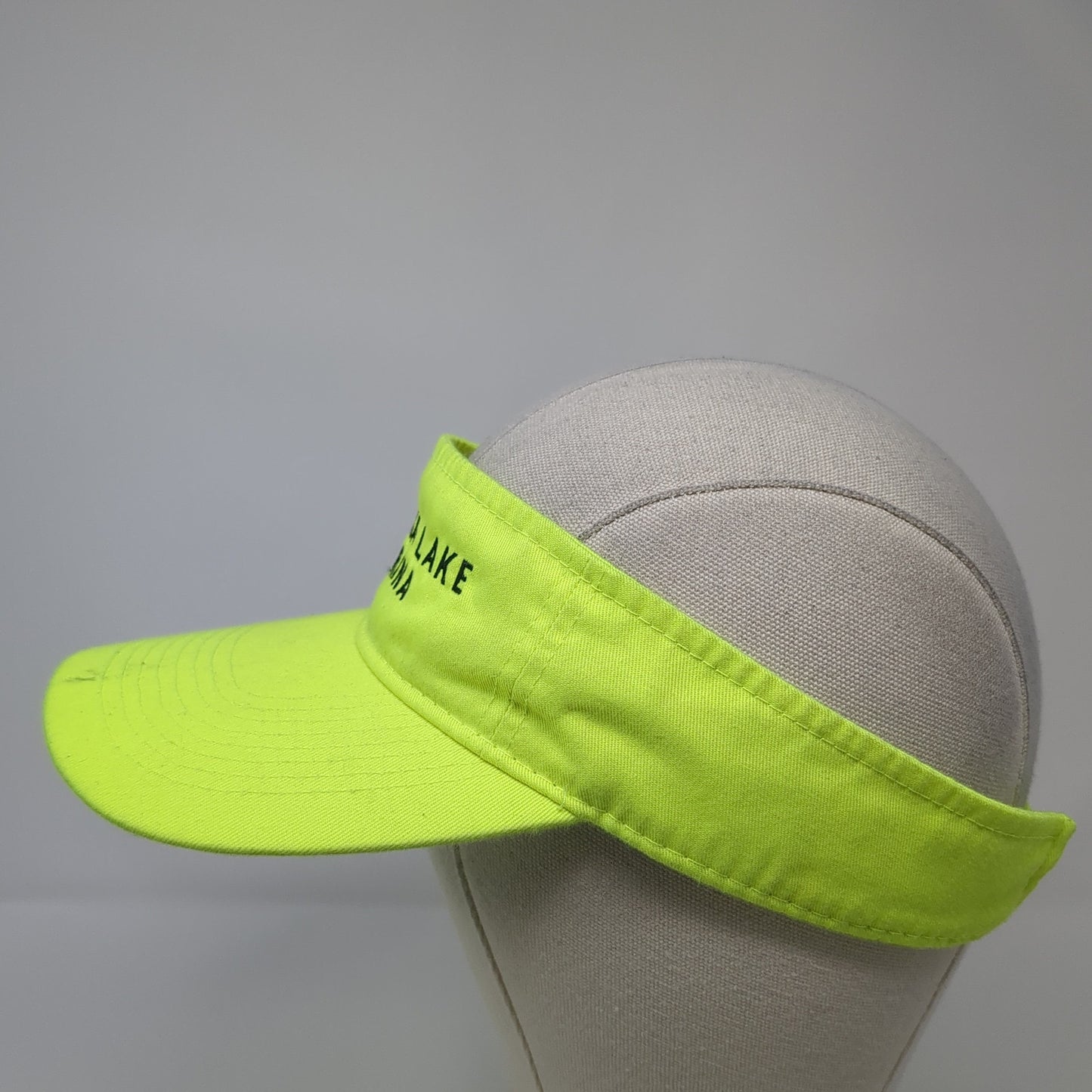 Pomona Lake Marina Sun Visor Hat Green One Size Adjustable Port & Company