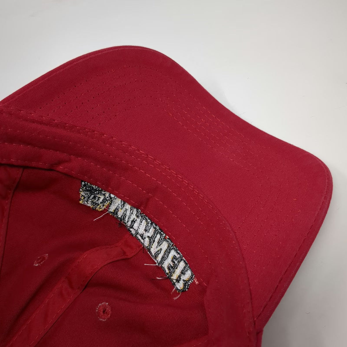 Port & Company Baseball Cap Red OSFM Warner Construction Hat Excavator Graphic