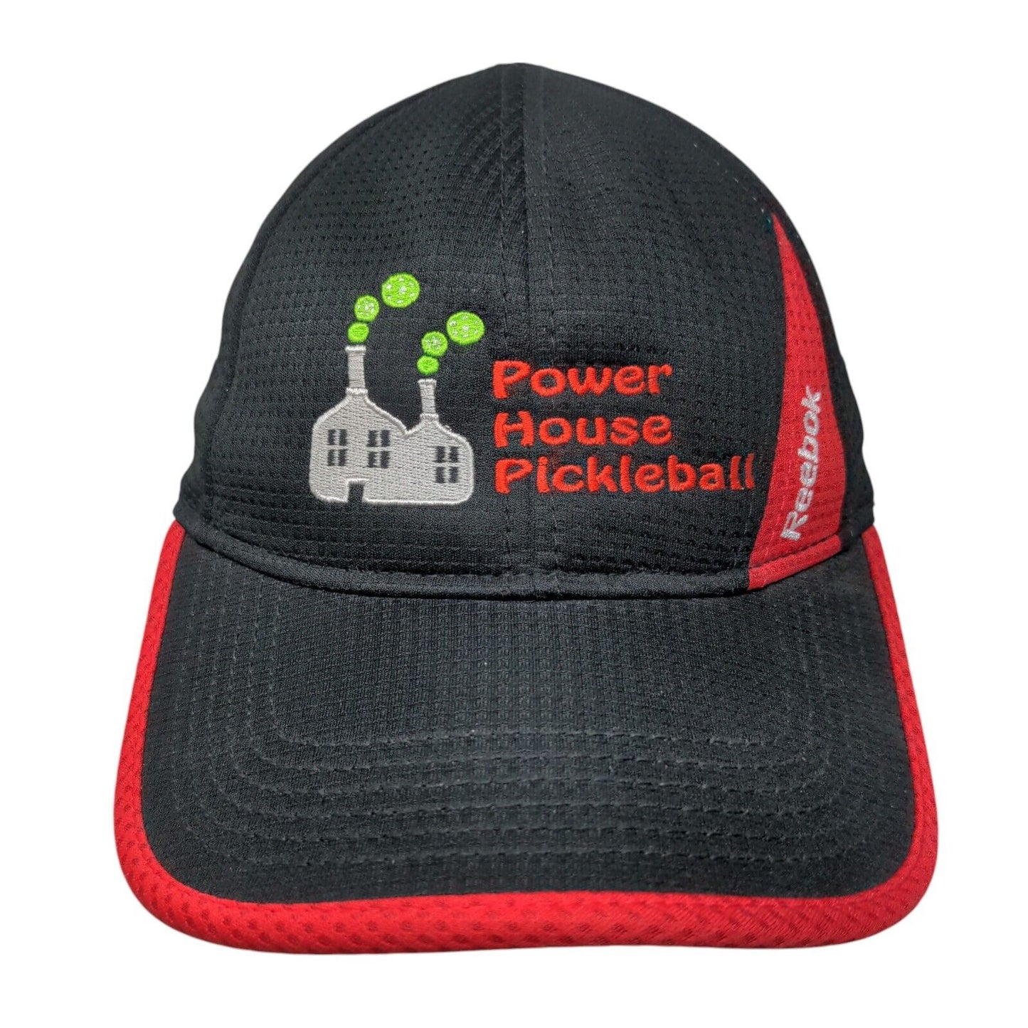 Power House Pickleball Reebok Strapback Hat Black OS Adjustable Embroidered