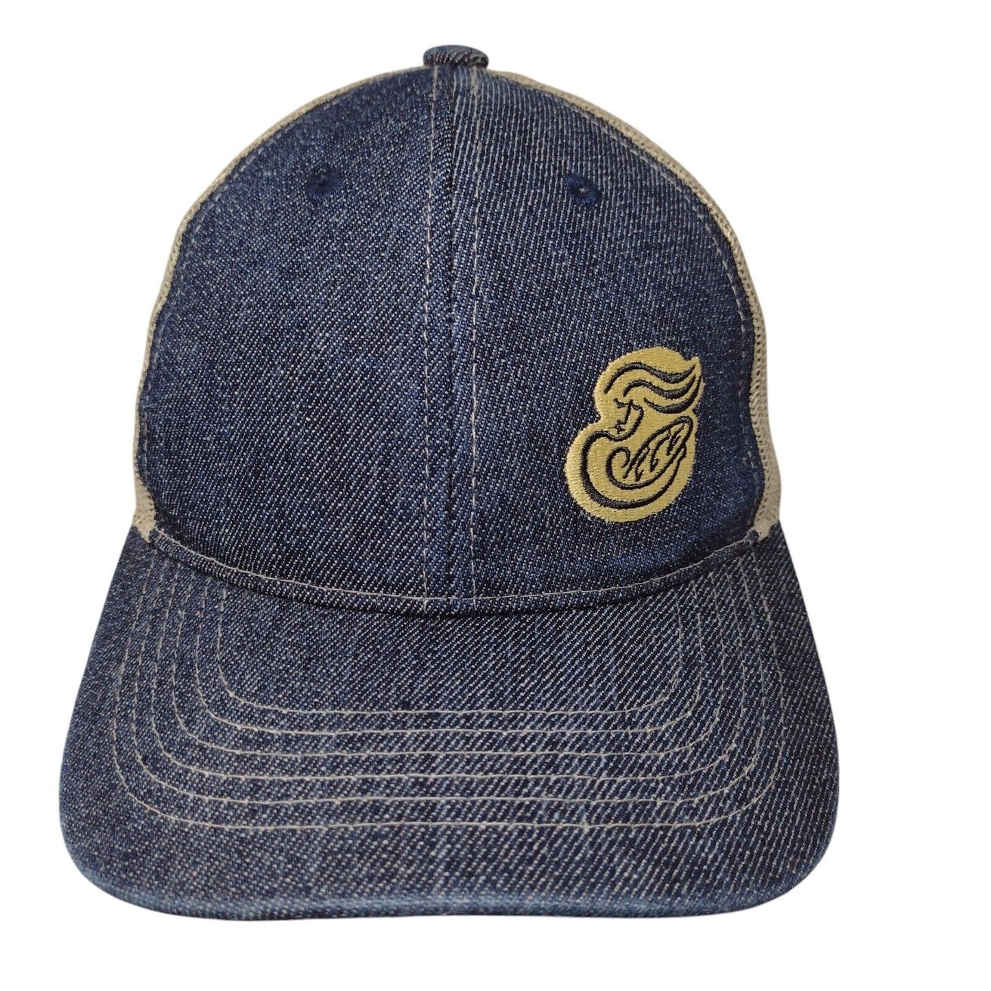 Panera Bread Strapback Employee Trucker Hat Multicolor Denim One Size