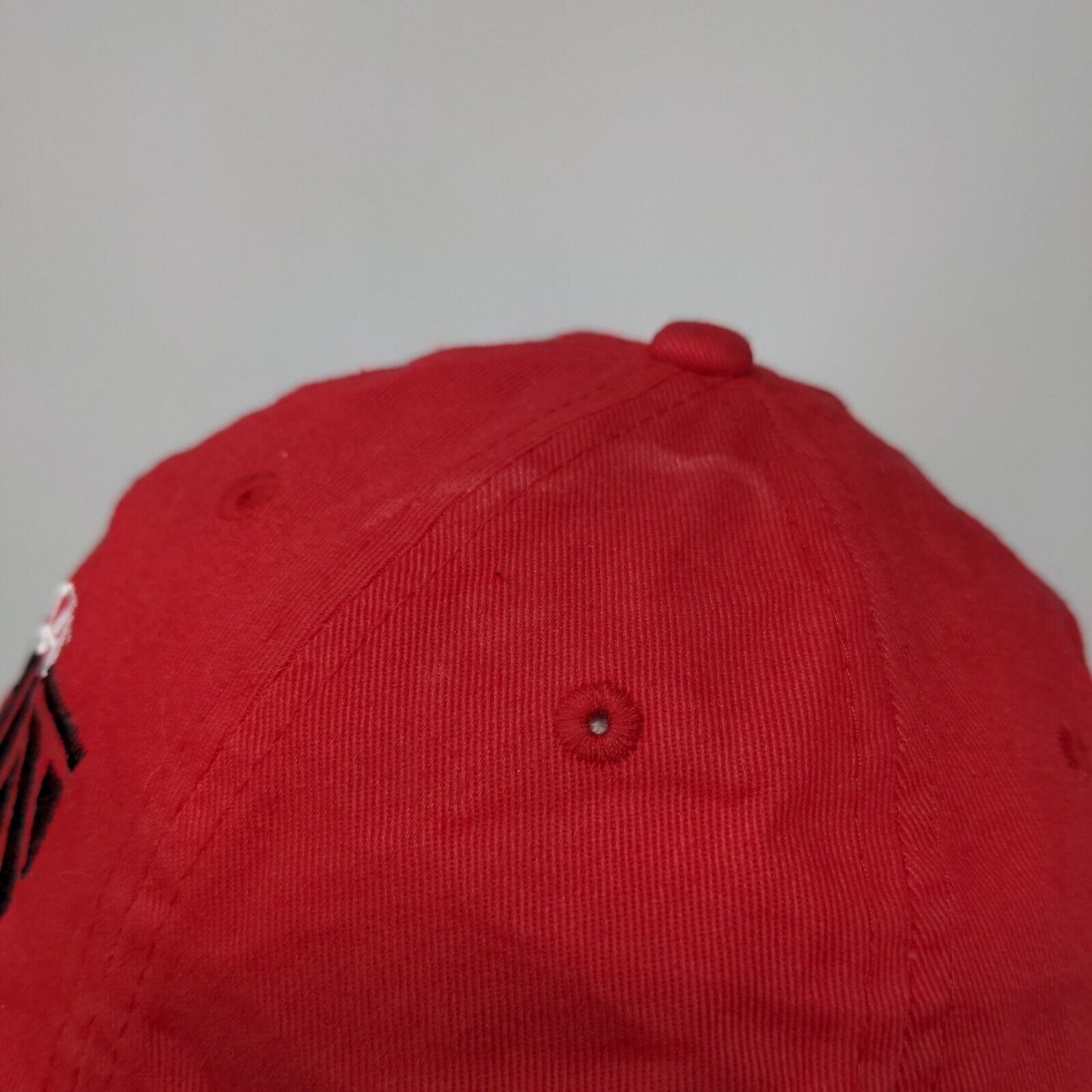 Bulldogs Nation Slideback Hat Red One Size Adjustable Embroidered Vented Holes
