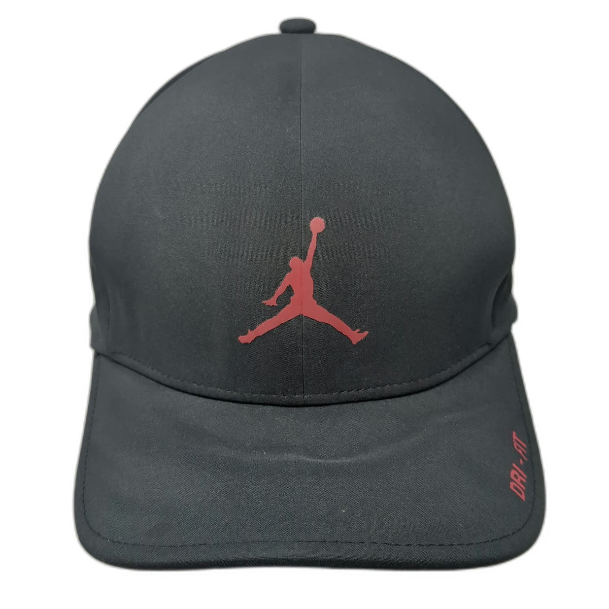 Jordan Baseball Cap Black XL Dri-Fit Jumpman Logo Stretch Fit Athletic Hat
