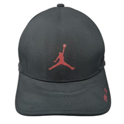Jordan Baseball Cap Black XL Dri-Fit Jumpman Logo Stretch Fit Athletic Hat