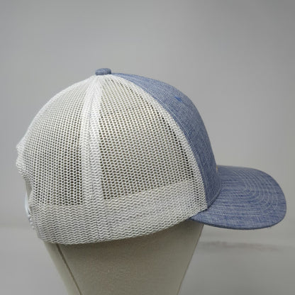 Fahrenheit Trucker Hat Blue One Size Sumter Utilities Quanta Services Heathered