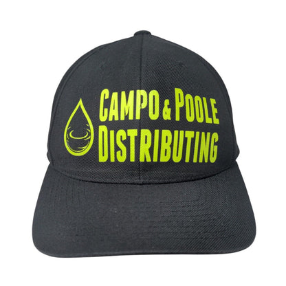 Campo & Poole Distributing Adult Strapback Hat Black One Size Pacific Headwear