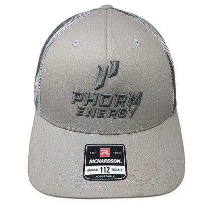 Richardson Trucker Hat Gray One Size Camo Snapback 1st Phorm Energy