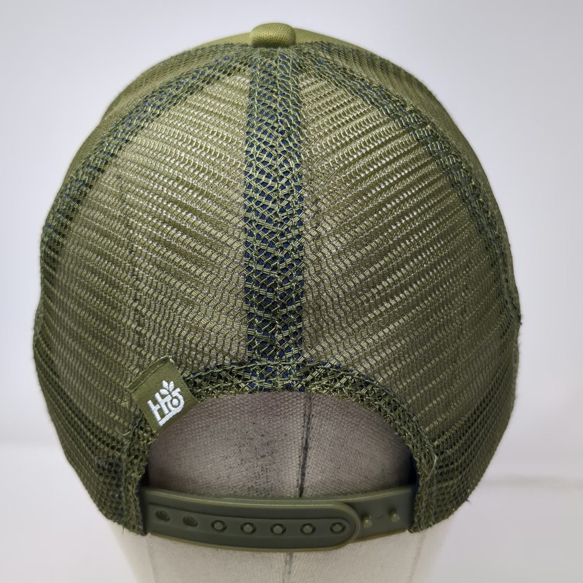 Habitat Trucker Hat Green One Size Smokey Bear Rope Mesh Back Snapback hat