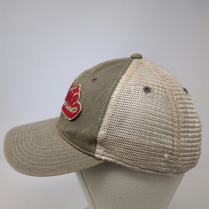 Lewis-Clark State College Legacy Trucker Hat Brown Red One Size Snapback Mesh