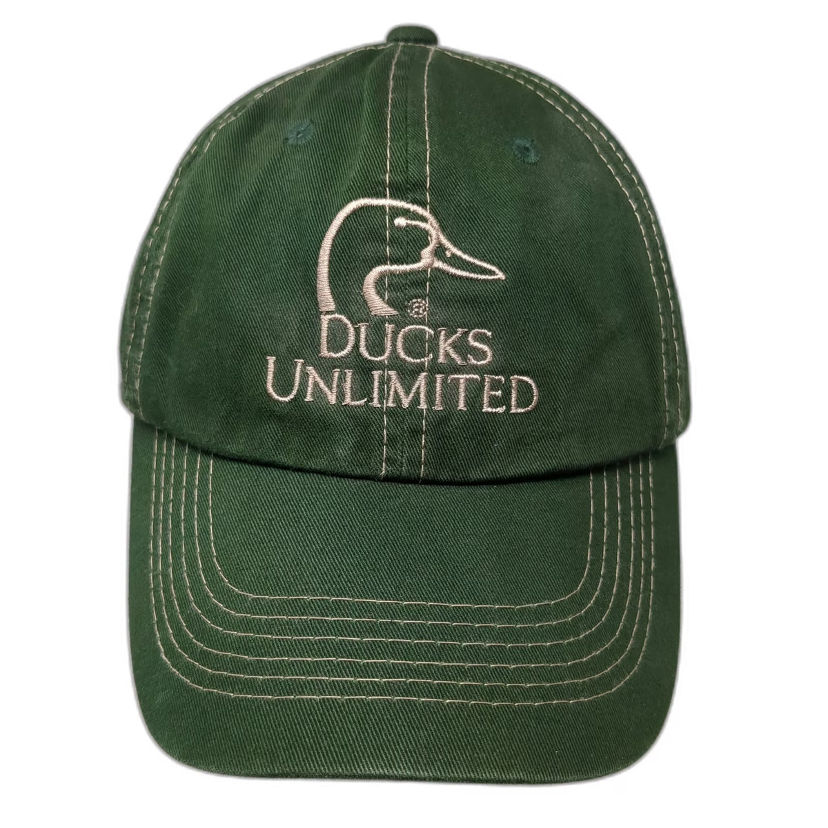 Ducks Unlimited Baseball Cap Green One Size Strapback Duck Logo Since 1937 Hat