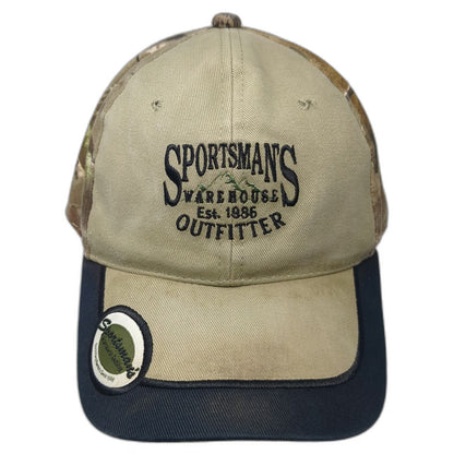 Sportsman's Warehouse Baseball Cap Beige One Size Camo Strapback Hat Outfitter