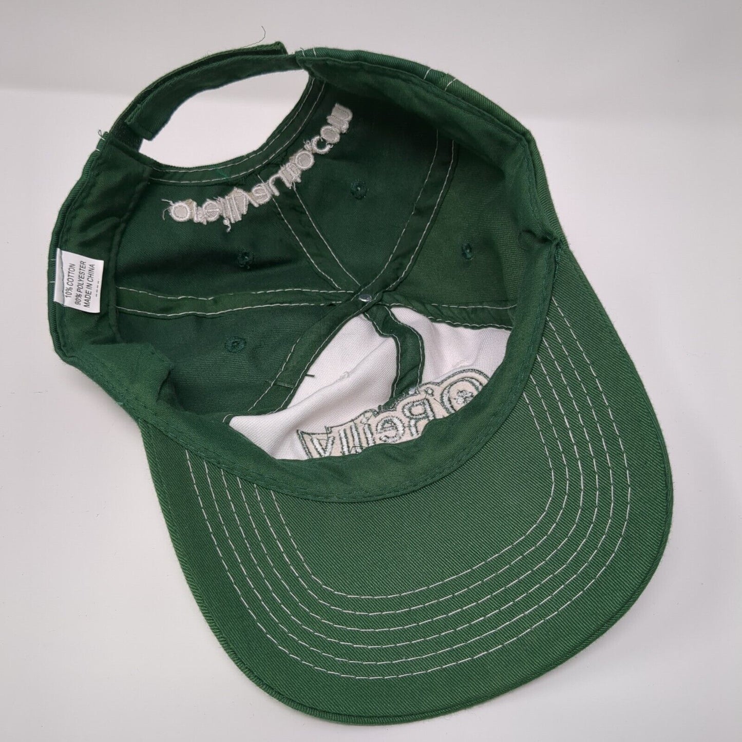 O'Reilly Auto Parts Strapback Hat Green OSFA Embroidered Colorblock