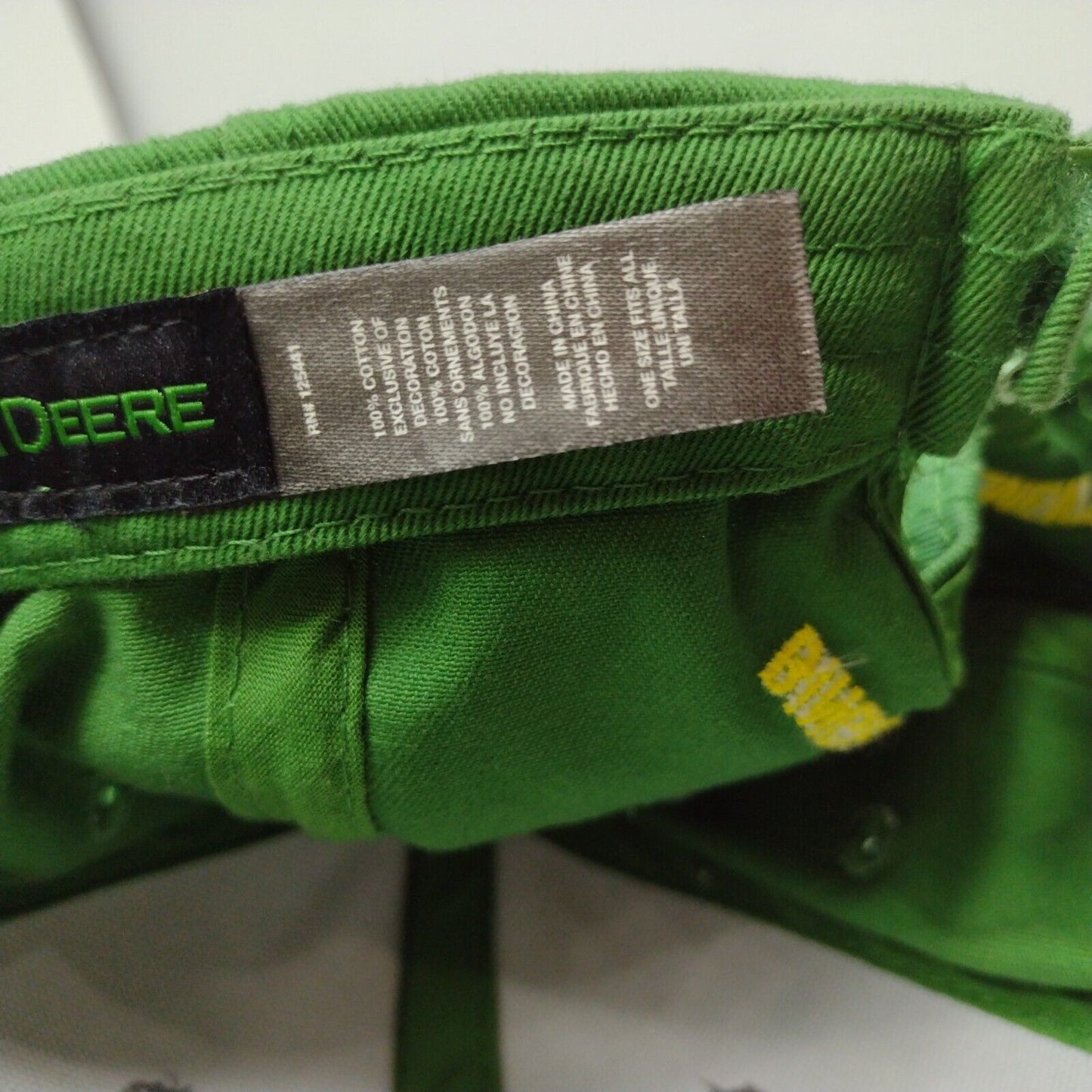 John Deere Strapback Hat Multi OSFA Bingham County Implement Colorblock