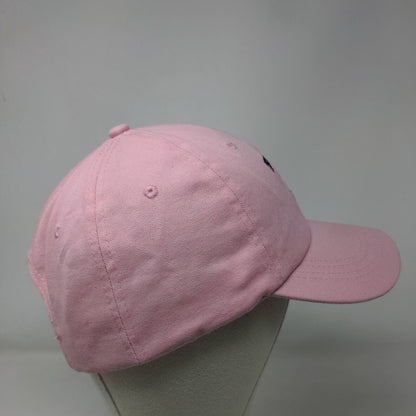First Mate Anchor Slideback Hat Pink One Size Adjustable Embroidered Headtotoe