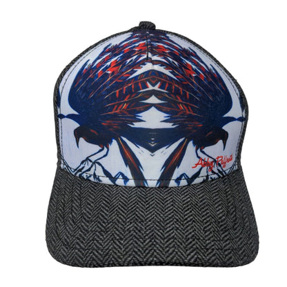 Art by Abby Paffrath Snapback Hat Multicolor OSFA Herringbone Livin Lovin Life