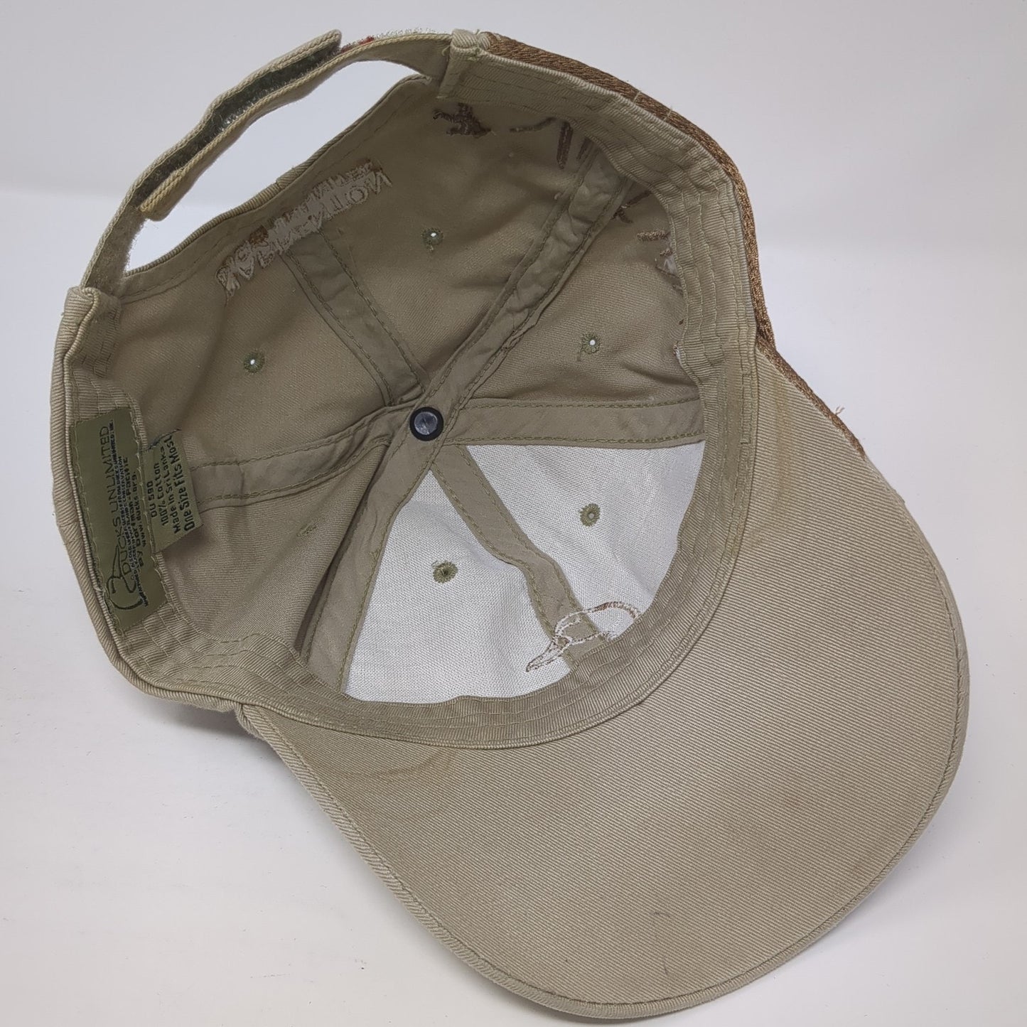 Ducks Unlimited Warrenton Baseball Cap Brown One Size Adjustable Embroidered