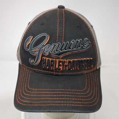 Harley-Davidson Baseball Cap Black Gray One Size Contrast Stitching Logo Hat