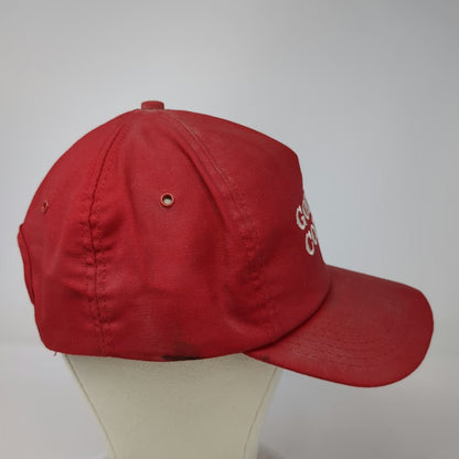 Golden Corral 5 Panel Red Hat Snapback OSFM Made in USA Restaurant Embroidery