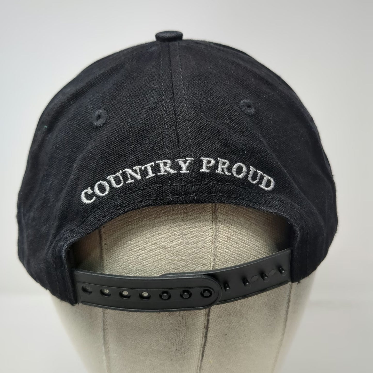 Cody James Snapback Hat Black One Size Patriotic Longhorn Bull Skull Stars