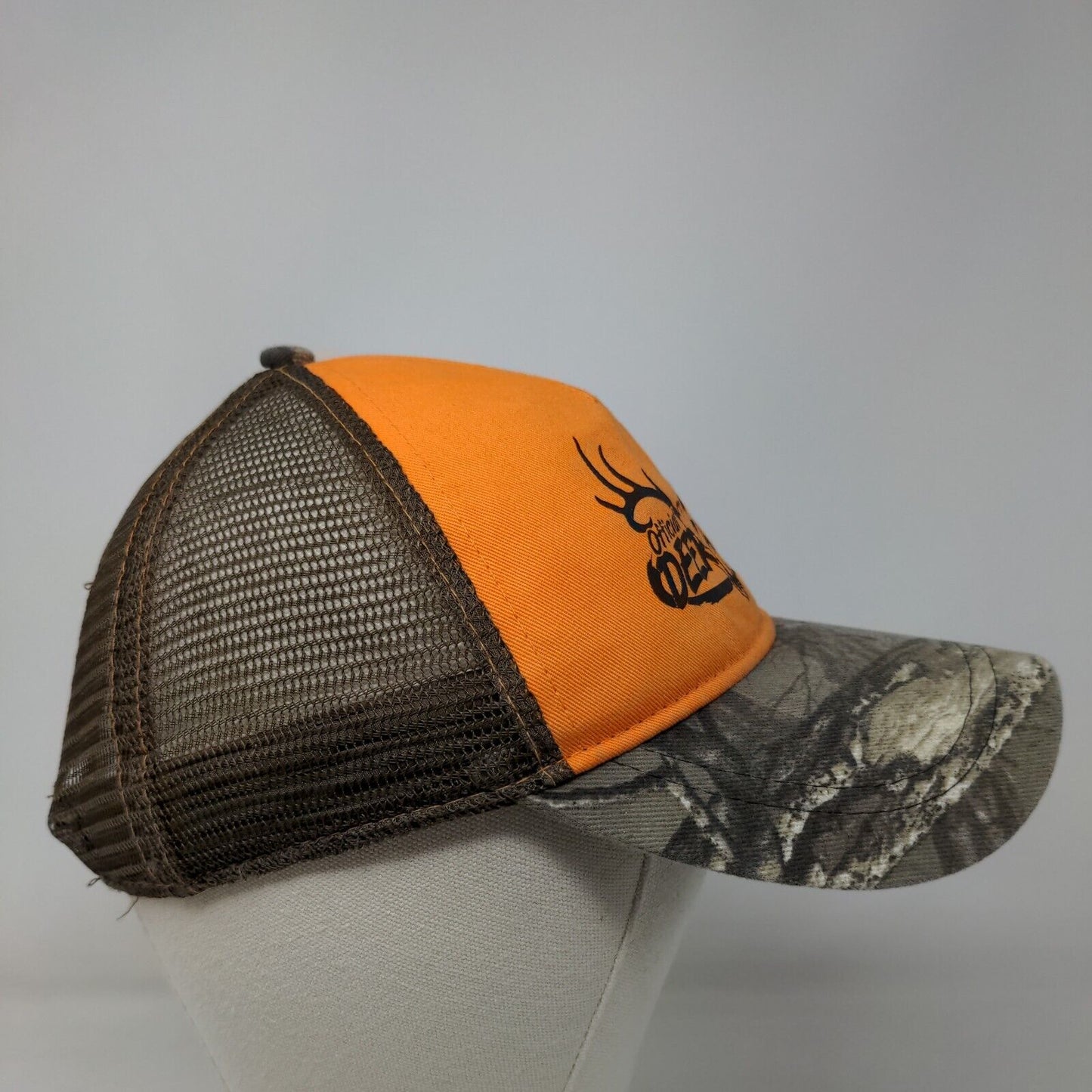 Deer Camp Gear Snapback Hat OSFM Multicolor Camouflage Mesh Back Infinity