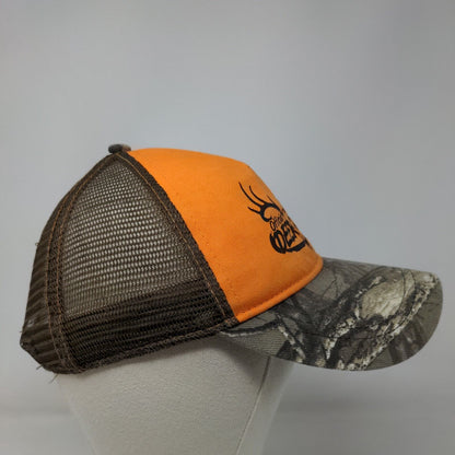 Deer Camp Gear Snapback Hat OSFM Multicolor Camouflage Mesh Back Infinity