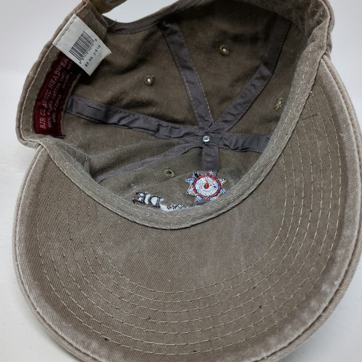 BJR Classic Headwear Baseball Cap Brown One Size Ocean View DE Nautical Flag Hat