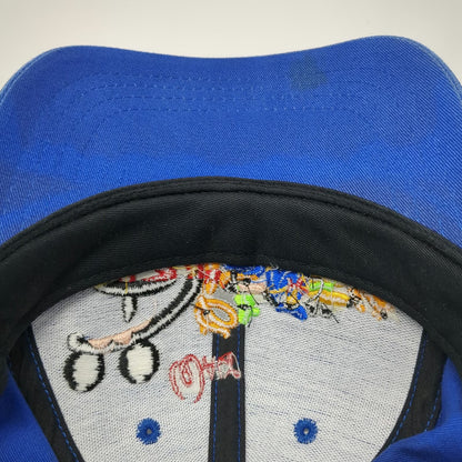 Walt Disney World Snapback Blue One Size Character Logo Mickey Tigger Goofy Hat