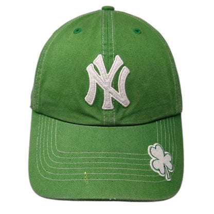 New York Yankees MLB Twins Enterprise Baseball Cap Green One Size Shamrock Hat
