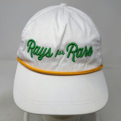 Port Authority 5 Panel White One Size Hat Rays for Rare Sun Rope Snapback Logo