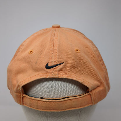 Nike Golf Strapback Hat Orange One Size Adjustable Embroidered 6 Panel