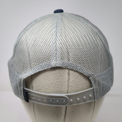 Sitka Trucker Hat Blue One Size Snapback Mesh Mid Profile Embroidered Logo
