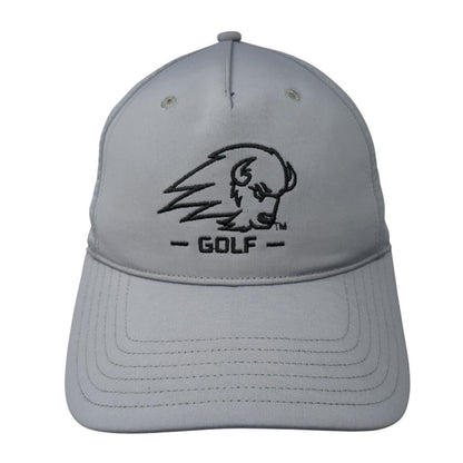 Puma Slideback Hat Dry Cell Gray OSFA Embroidered Buffalo Golf Logo