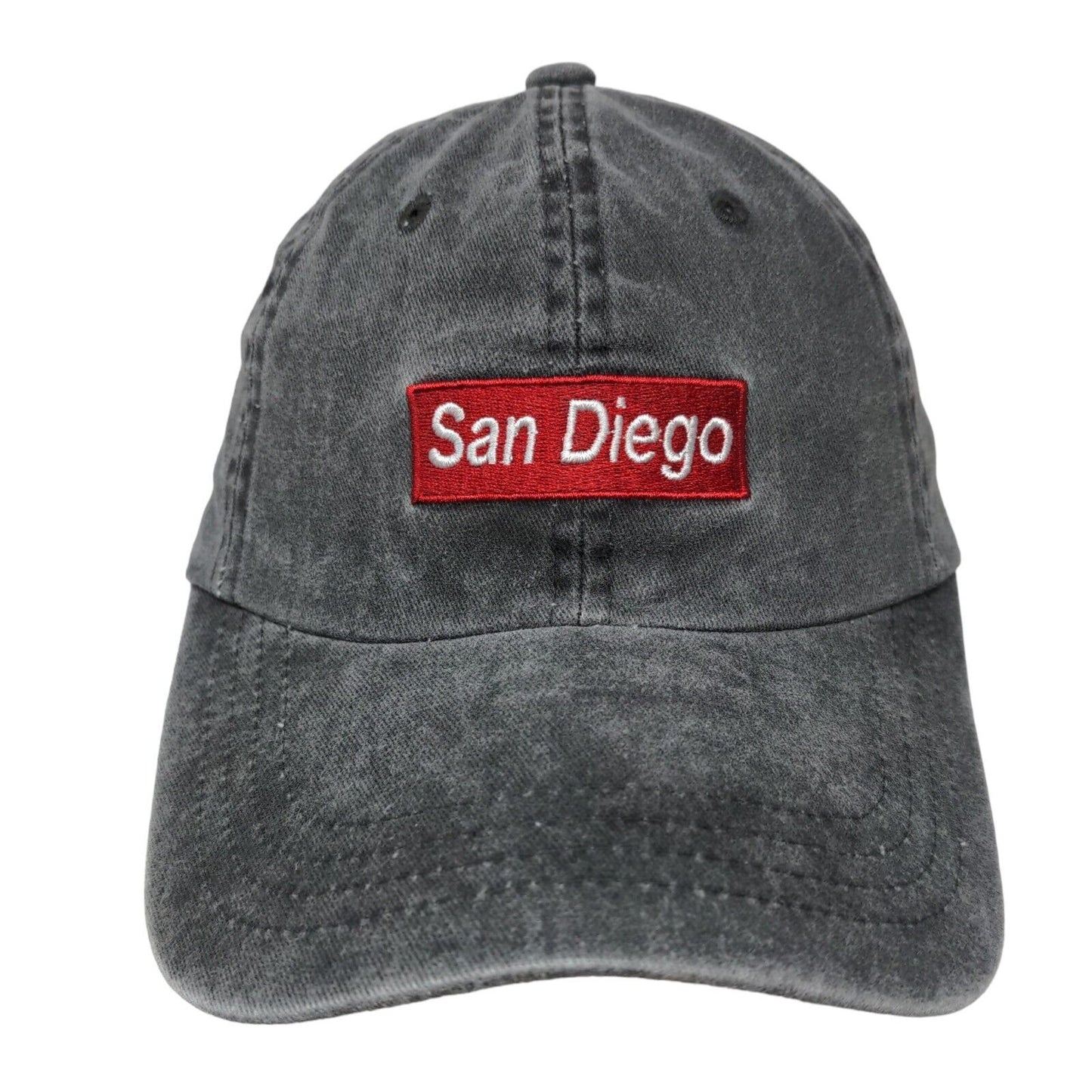 San Diego Slideback Hat Gray One Size Embroidered Adjustable Kova