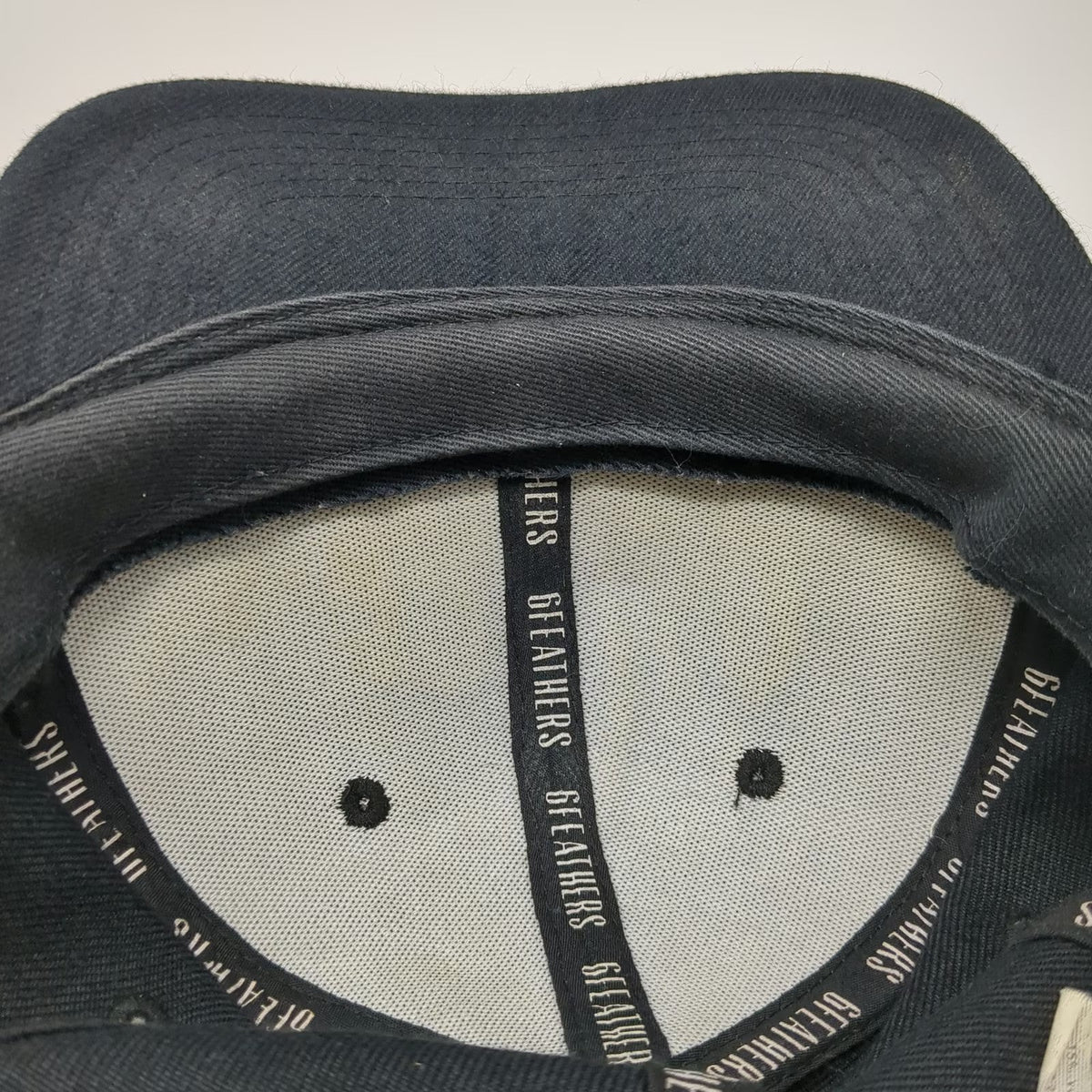 Sixfeathers Bailo Snapback Black One Size Flat Brim Embroidered Logo Hat