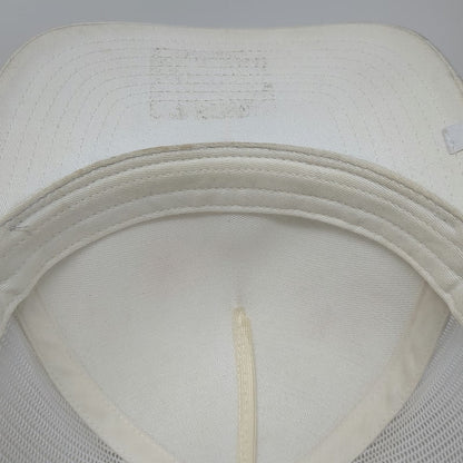 Travis Mathew Trucker Hat White One Size Mesh Snapback Striped Golf Sport Hat
