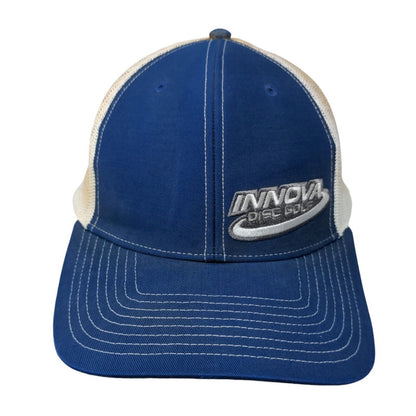 Innova Disc Golf Snapback Trucker Hat Blue One Size Adjustable Mesh Back