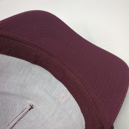 C.C Trucker Hat Red One Size Support Your Local Farmers Market Rope Mesh Back