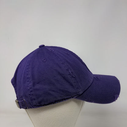 KB Ethos Vintage Since 2001 Slideback Hat Purple One Size Adjustable Distressed