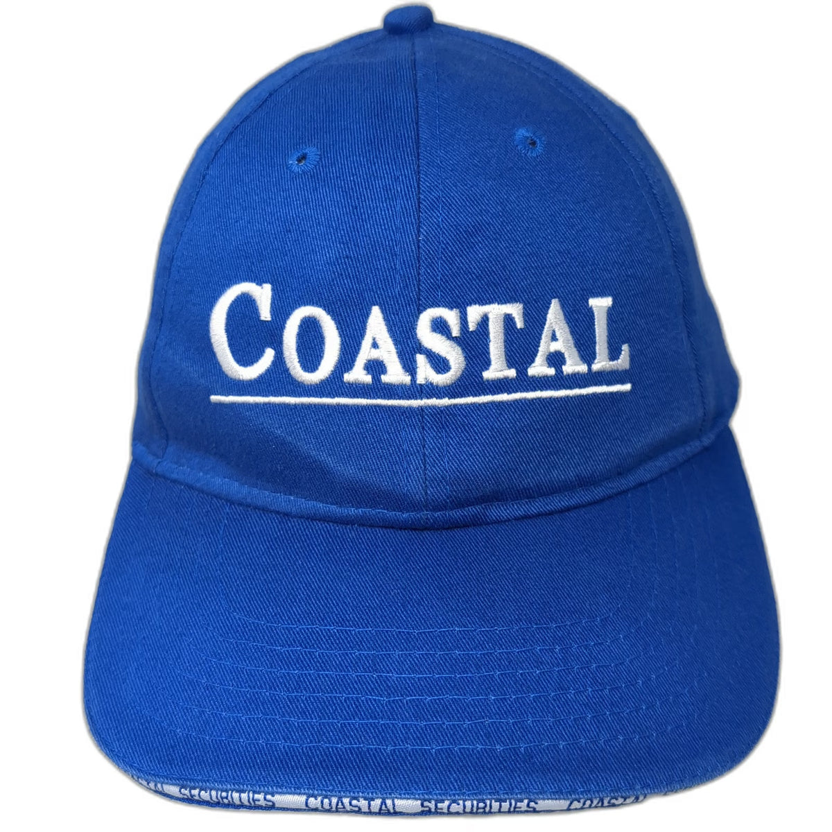 Kati Baseball Cap Blue White One Size Coastal Securities Strapback Hat Corporate
